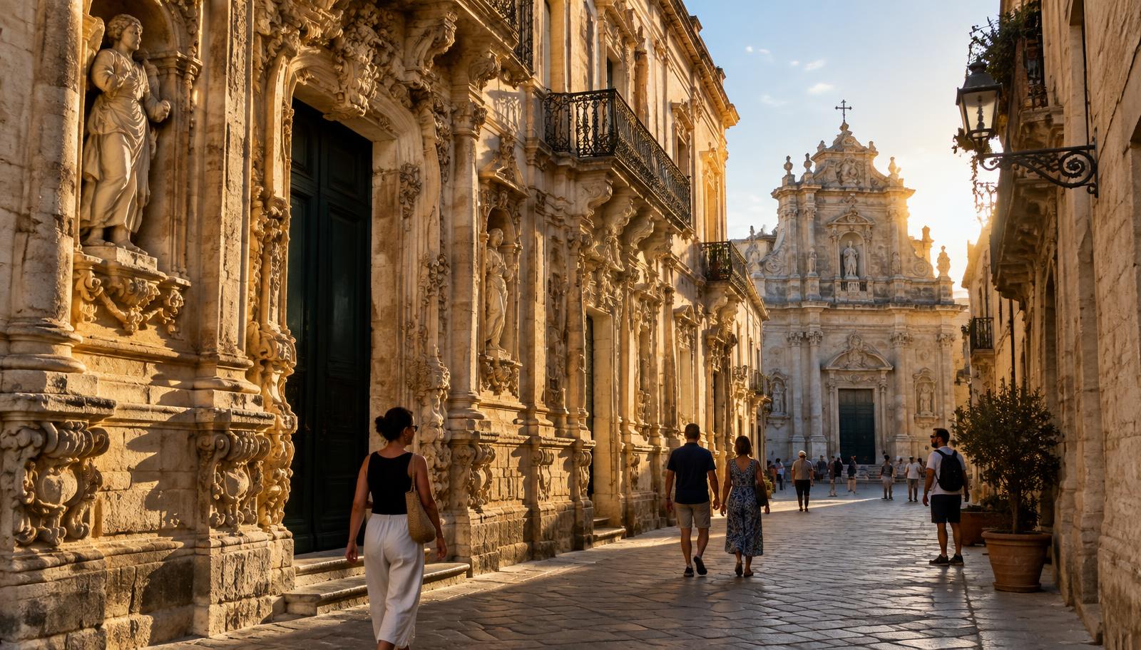 Strada del centro storico di Lecce