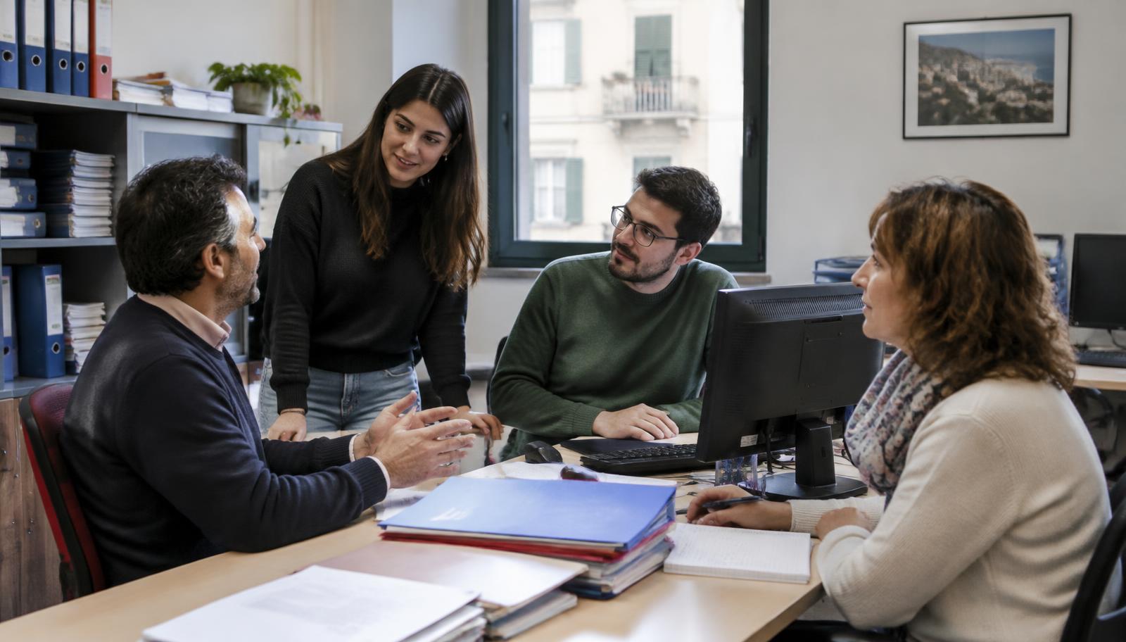 Il team del centro servizi al lavoro
